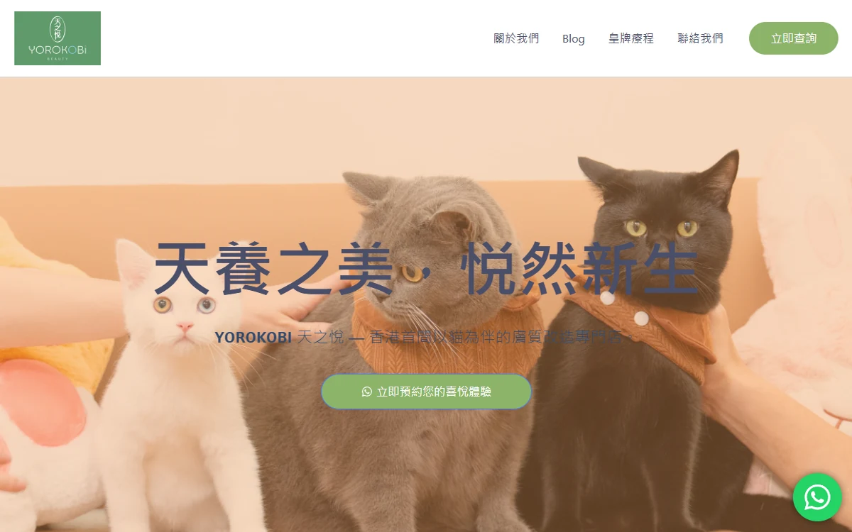YOROKOBI 天之悅｜美容／膚質管理｜ADWire 香港客戶案例