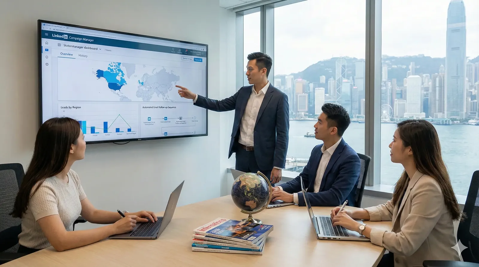 B2B LinkedIn 廣告 自動化電郵 歐美開拓市場 國際貿易 香港 成功案例