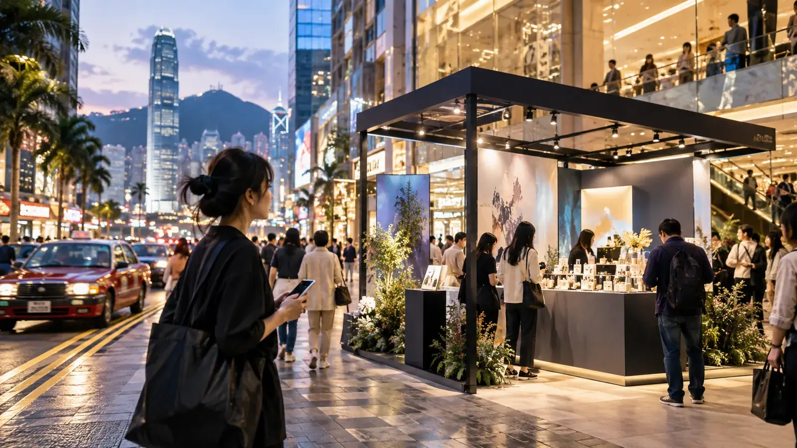 香港線下推廣活動：銅鑼灣街頭品牌快閃展示及產品體驗攤位